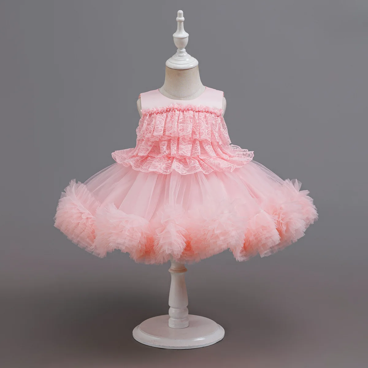 HETISO Flower Girl Dress For Wedding Baby Birthday Children's First Communion Ball Gown Toddler Party Outfits