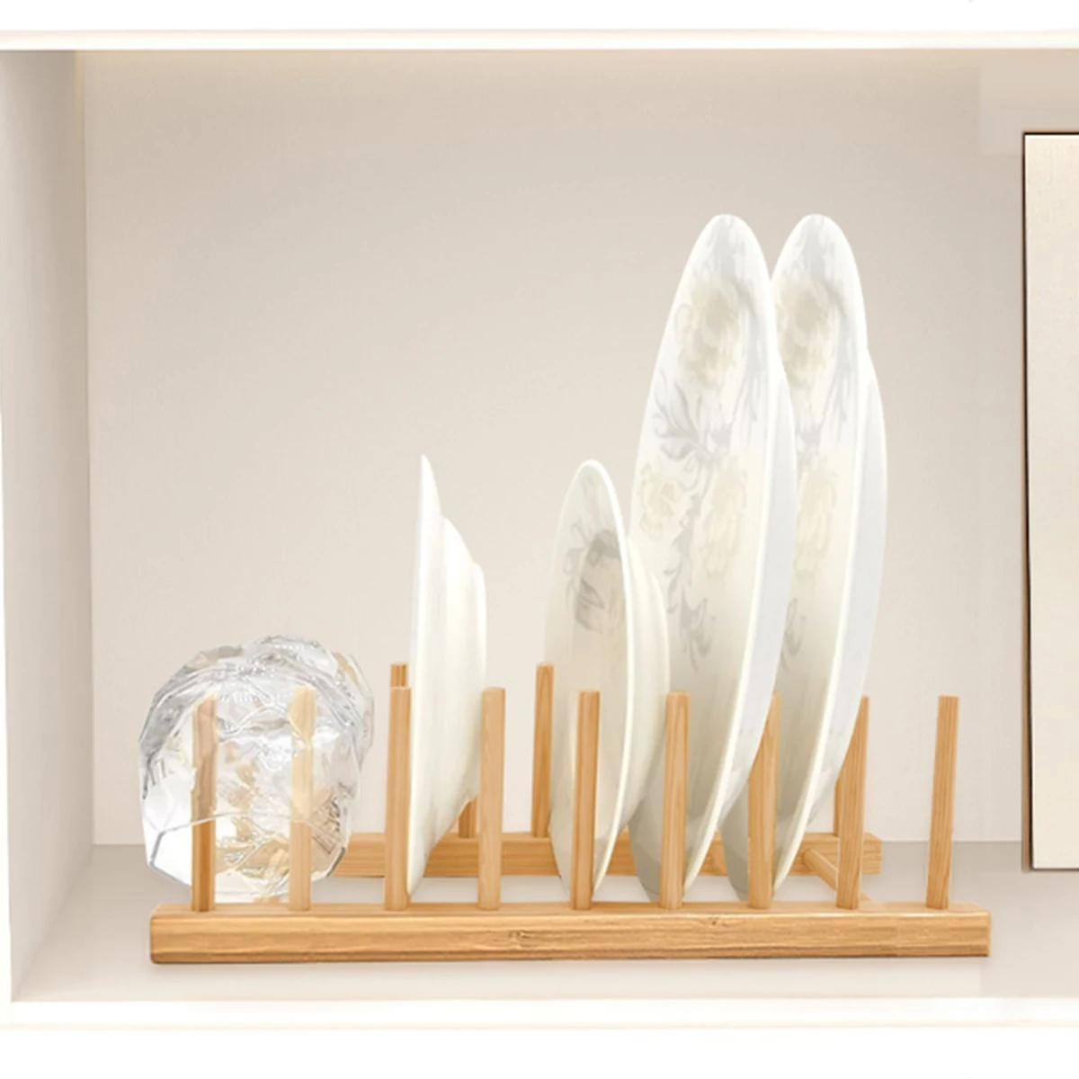 2025 لتقوم بها بنفسك خزانة الخيزران استنزاف رف لوحة خشبية رف طبق رف منظم المطبخ للأطباق/ألواح القطع/اللوحات/الأكواب/غطاء الأواني