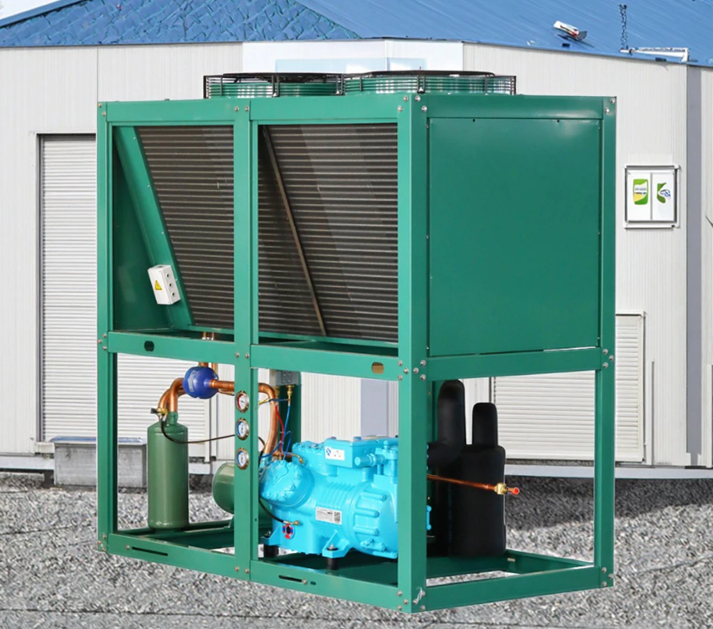 Commercial 30HP Open Type Air-cooled Condensing Unit Energy Efficiency for Restaurant Cold Room Refrigeration