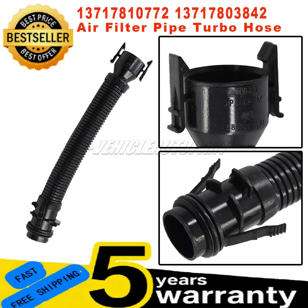 New 13717803842 13717810772 For BMW 1 2 3 4 5 6 7 Series E81 E87 E90 N47 N57 F10 F01 Air Filter Pipe Turbo Hose Car Accessories