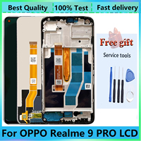 Original For Oppo Realme 9 Pro Full With Frame LCD Display RMX3472 Touch Screen Panel Digitizer Assembly Replacement Repair Part