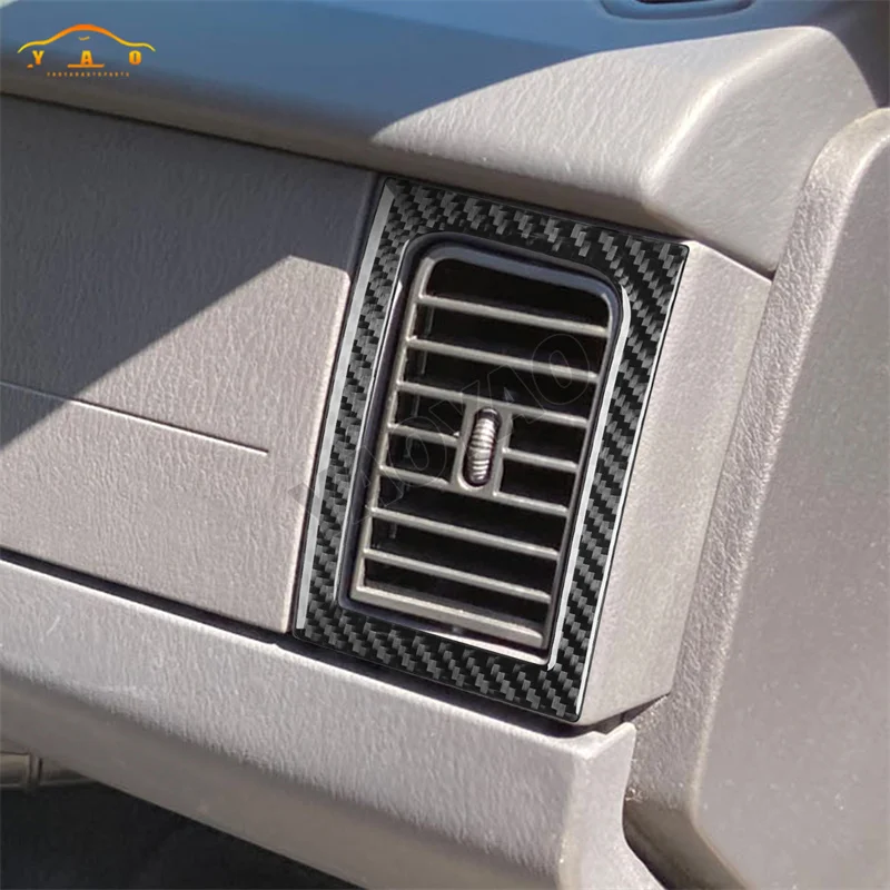 Carbon Fiber Dashboard Copilot Air Outlet Cover Trim Sticker For Dodge Dakota 2001 2002 2003 2004 Car Interior Accessories image 5