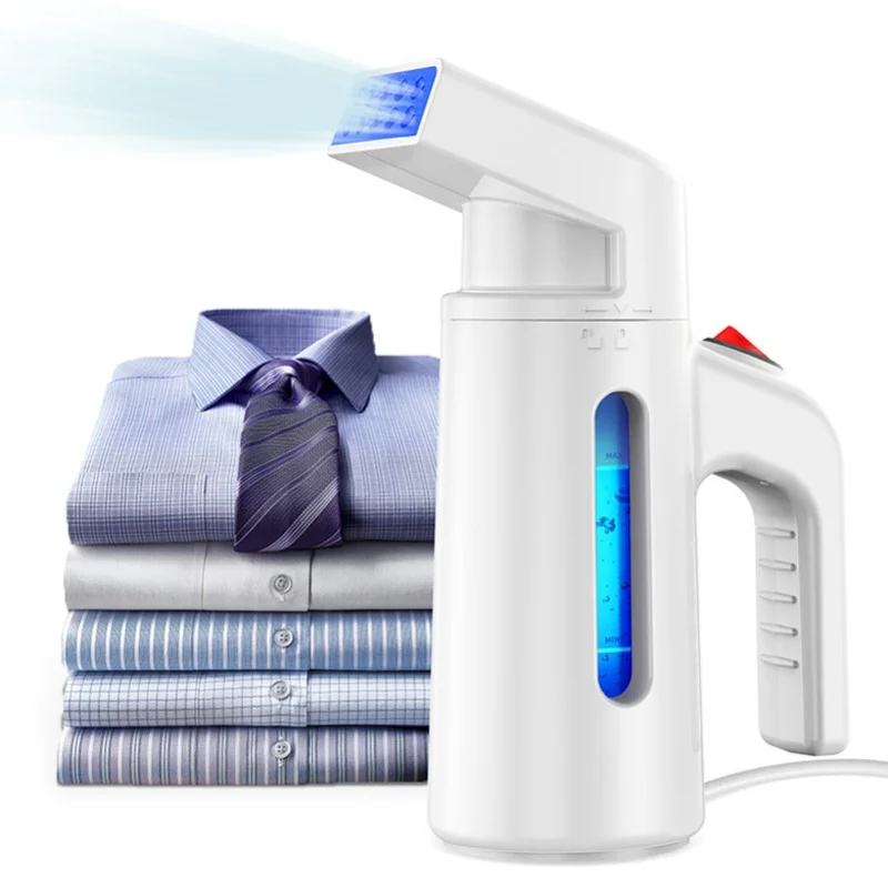 700W Handheld Steam Iron Portable Garment Wrinkle Remover Fast Heat Up 150ml Water Tank White Clothes Fabric