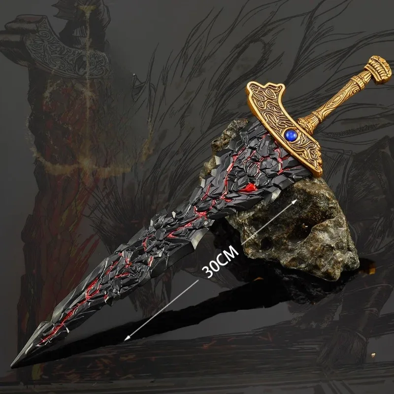 30cm eldens jogo periférico maliketh lâmina preta espada arma modelo acessórios coleção ornamentos presentes de aniversário brinquedos meninos