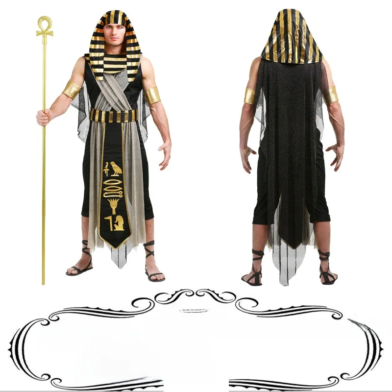 

Adult loween Pharaoh Costume Egyptian King Outfit Traditional National Stage Costume Women's Autumn Faion Trend