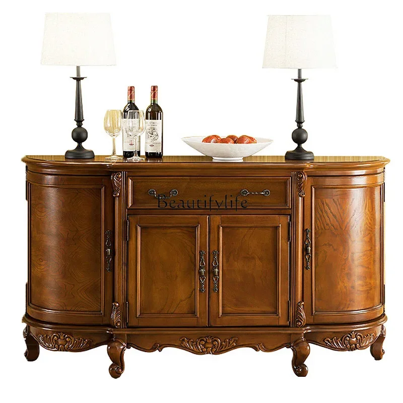 

4*American solid wood porch cabinet tea multi-functional furniture locker