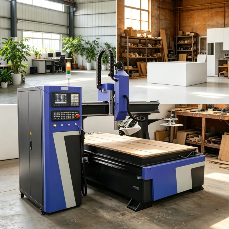 Customized 3D Wood CNC Router Carving Machine 4 Axis for Furniture Door Cabinet Making and Sign Board Engraving