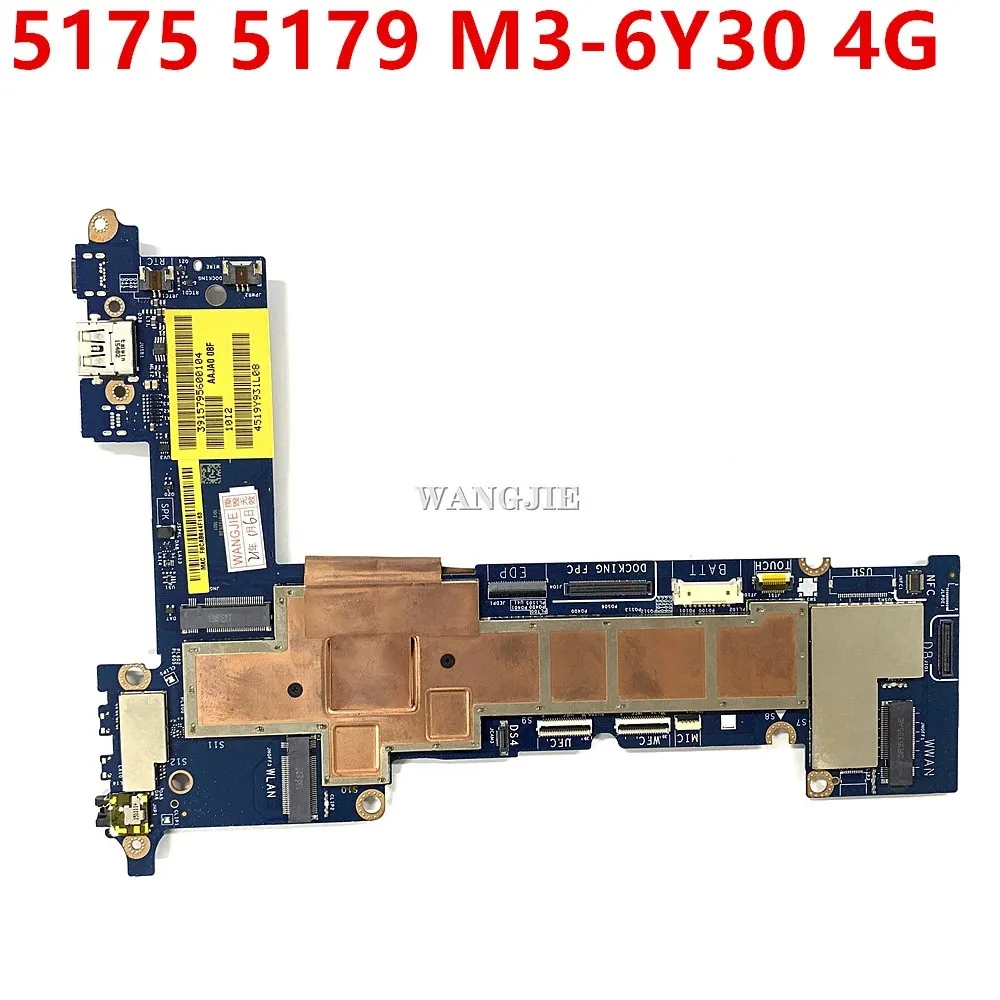CN-0J7VN1 0J7VN1 J7VN1 For DELL Latitude 11 5175 5179 Laptop Motherboard LA-C791P M3-6Y30 +4G RAM 100% Working