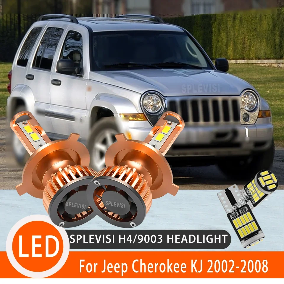 

Clear Illumination Enhanced Night Vision Powerful 9003 H4 LED HEADLIGHT For Jeep Cherokee KJ 2002 2003 2004 2005 2006 2007 2008