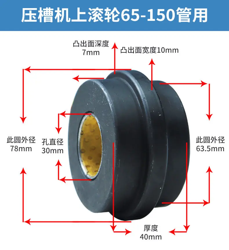 

Grooving machine accessories Groove machine roller Press wheel Die head