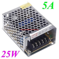 5A 25W Voltage Transformer AC 100V-240V To DC 5V Switch Power Supply For Led Strip LED Display Billboard Industrial