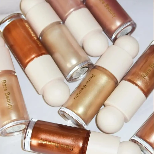 Imagen 2 del producto Resaltador líquido 3 en 1, crema de colorete líquido, doble uso, resistente al agua, brillo de labios, maquillaje ligero hidratante suave