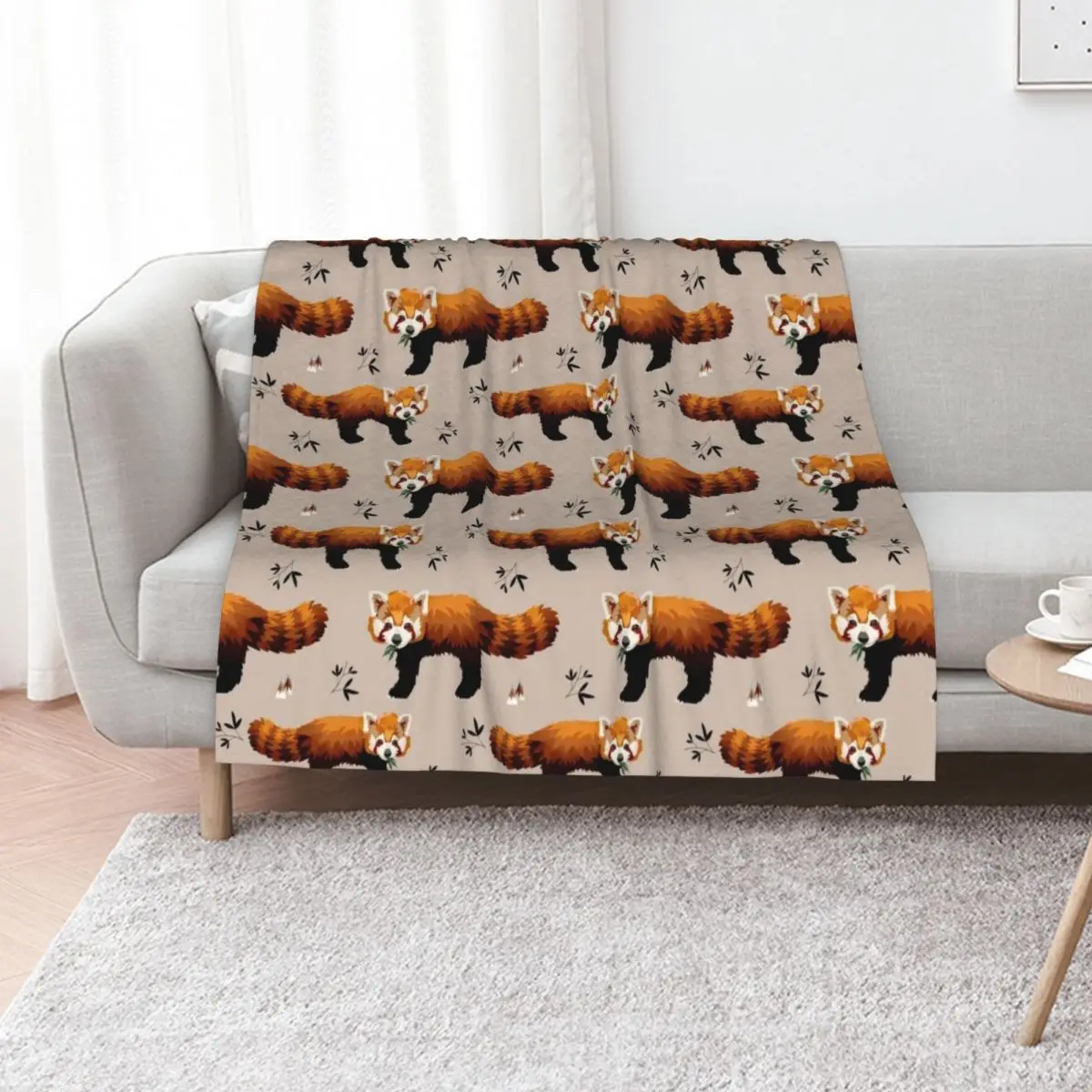 Red Panda Throw Blanket Portable Lightweight Blanket for Travel Camping