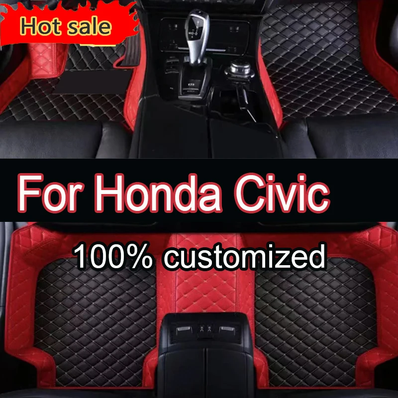 

Автомобильные коврики для Honda Civic 2005 ~ 2010 MK8, противогрязевые накладки, автомобильные аксессуары, нескользящие накладки, водонепроницаемые коврики, автомобильные аксессуары