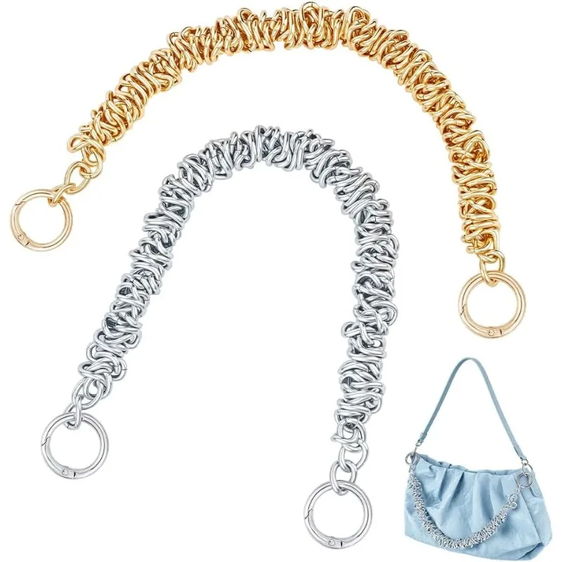 Exquisite Irregular Handbag Chain Metal Handle For Shoulder Bag Replacement Bag Parts Women Bag Accessories Short Bag Strap