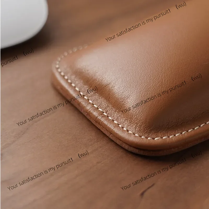 ZOCI-Genuine Leather Wrist Rest Top-Grain Leather Keyboard Cushion Universal Office Pad Ergonomic Wrist Support for Desk Setup