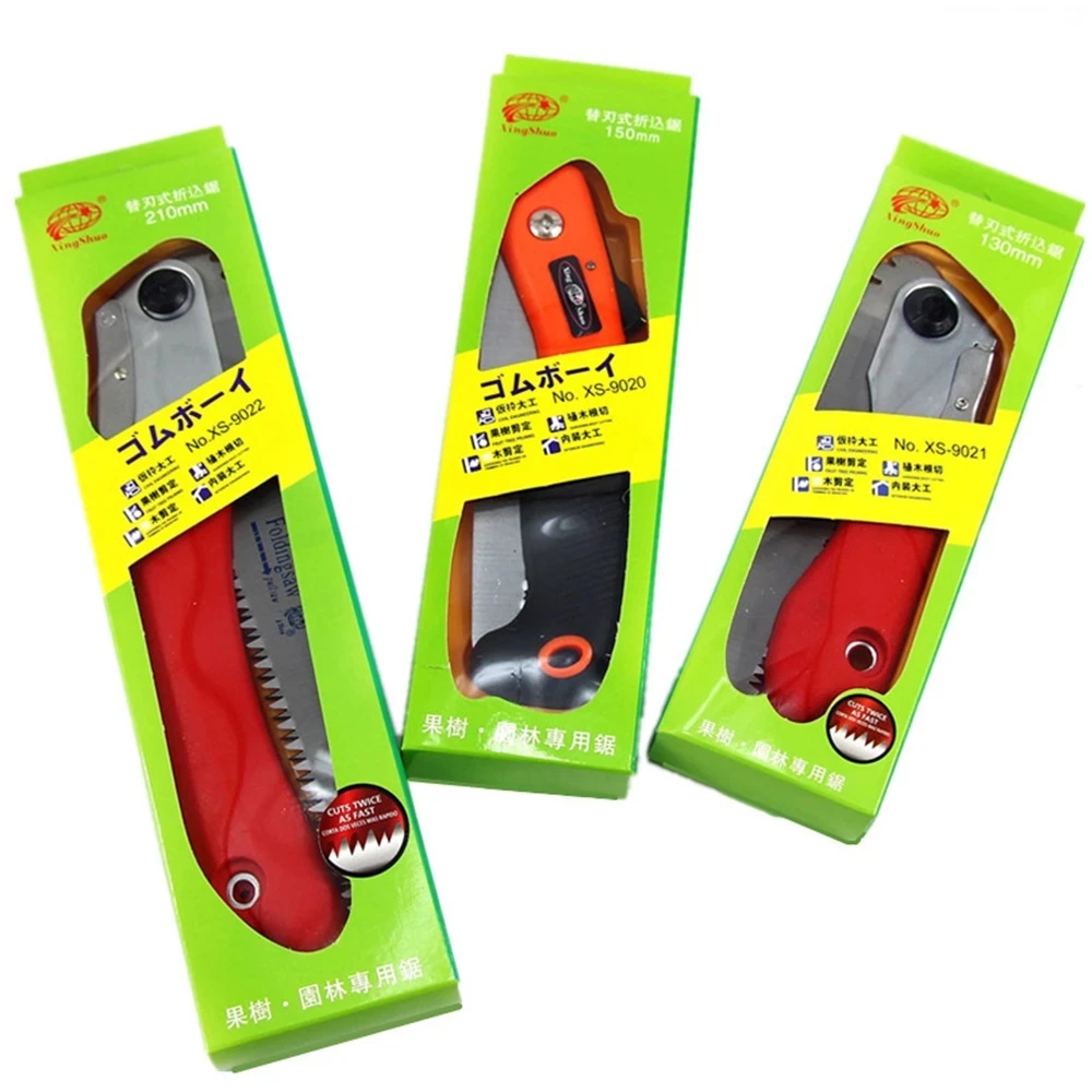 منشار يدوي منشار خشب قابل للطي SK5 أدوات الحدائق منشار تشذيب تلسكوبي تشذيب شجرة الفاكهة منشار تشذيب يدوي الصنع بمقبض مانع للانزلاق