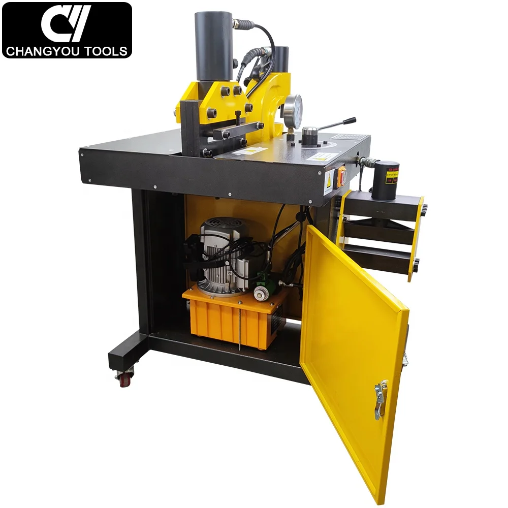 DHY-200  3-in-1 Hydraulic Busbar Panel Processing Machine Cutting and Bending and Punching Machine