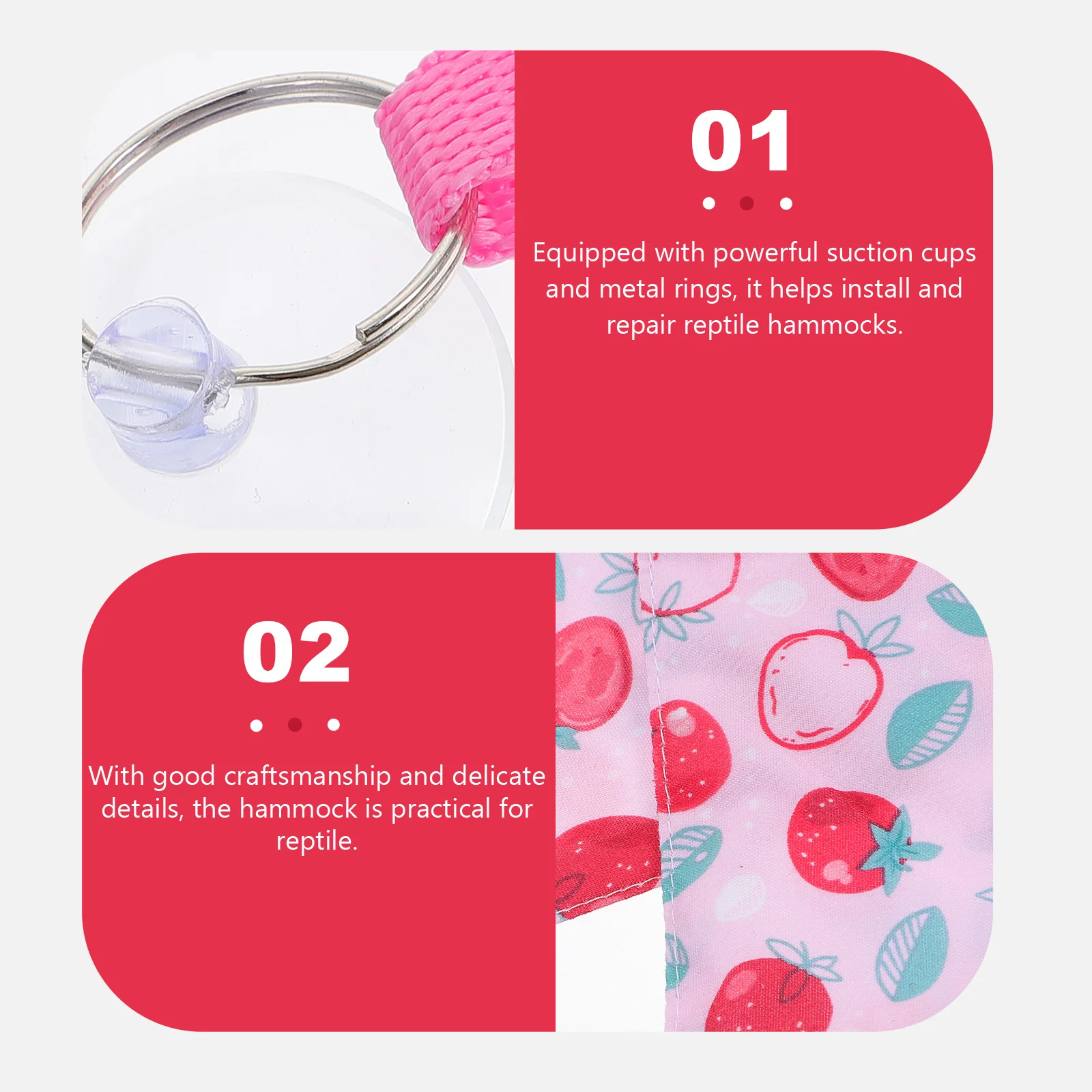 

2 set Lizard Hammock Reptile Hanging Bed Breathable Durable Pet Rest Cushion For Small Animals Reptile Supplies Pet Hammock