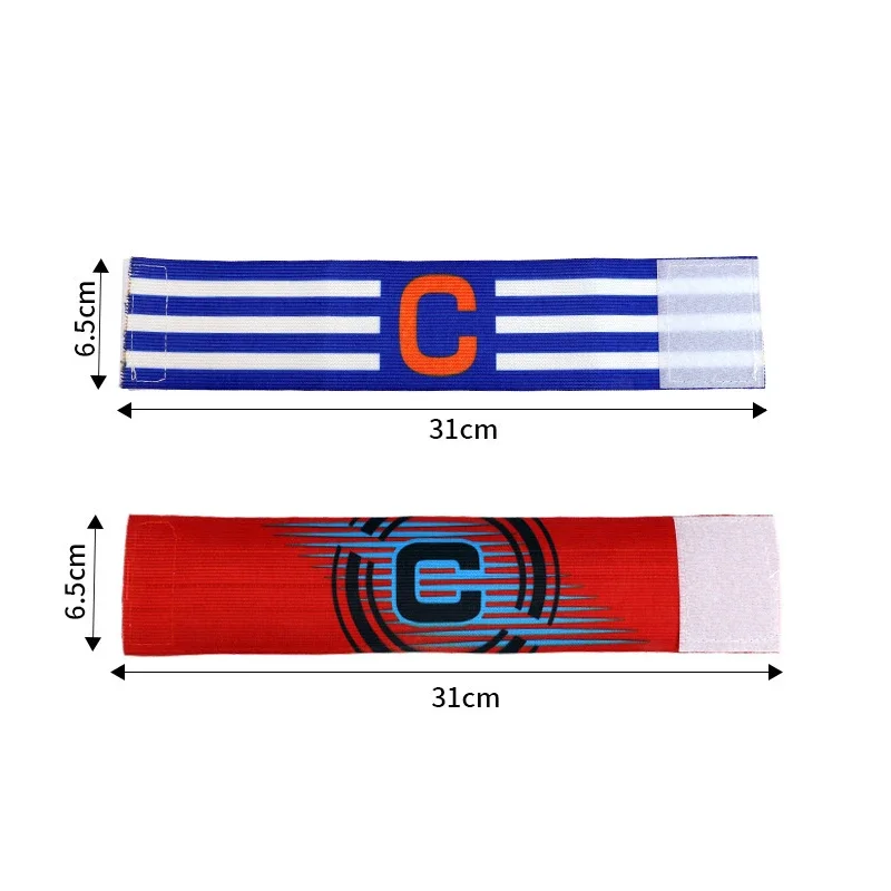 1PC Football Match Captain Wear Armband C Sports Arm Patch Ring Elasticated Elastic Band Team Sports Leader Equipment