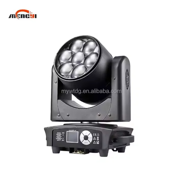 7 Uds 40W Zoom luz móvil de lavado luz de escenario Rgbw Led cabezales móviles luces de escenario para discoteca