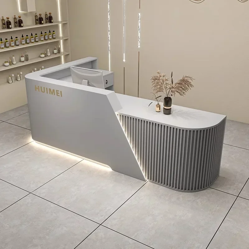 small Luxury furniture for aesthetic reception beauty institute counter cash register desk home counter store Customer center