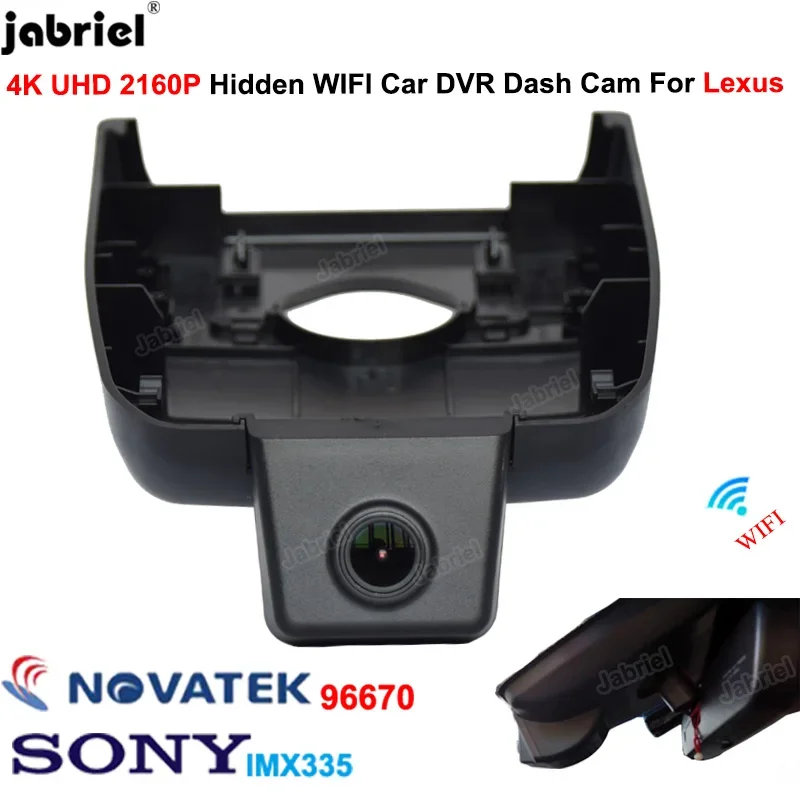 4K Wifi Car DVR Dash Cam Night Vision Video Recorder for Lexus rx350 rx300 rx330 rx450h Lexus rx400h 2010 2015 2016 2017 2020