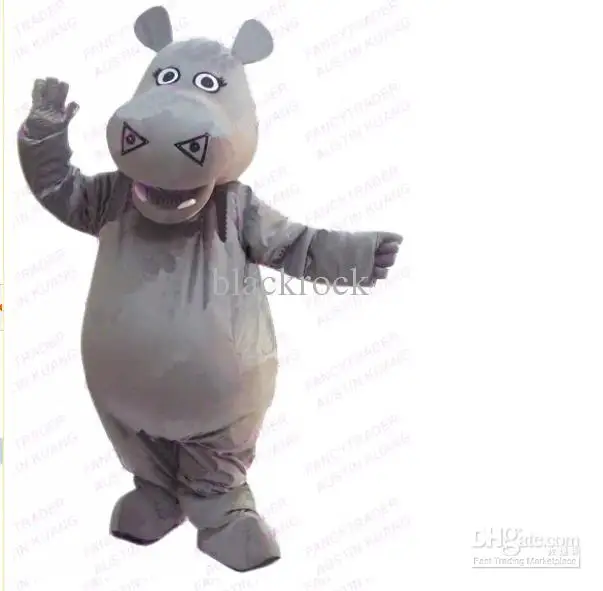 New Adult Character Cartoon Top Selling Brand Hippopotamus Hippo Halloween Christmas Dress Full Body Props Outfit Mascot Costume