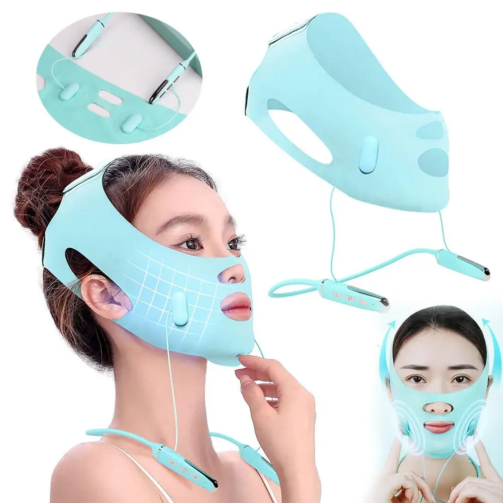 3 في 1 EMS مكركرنت رفع الخامس جهاز الوجه أداة ذكية الجمال نبض تشكيل أداة الوجه تشديد مدلك الجلد X4Z4 #6