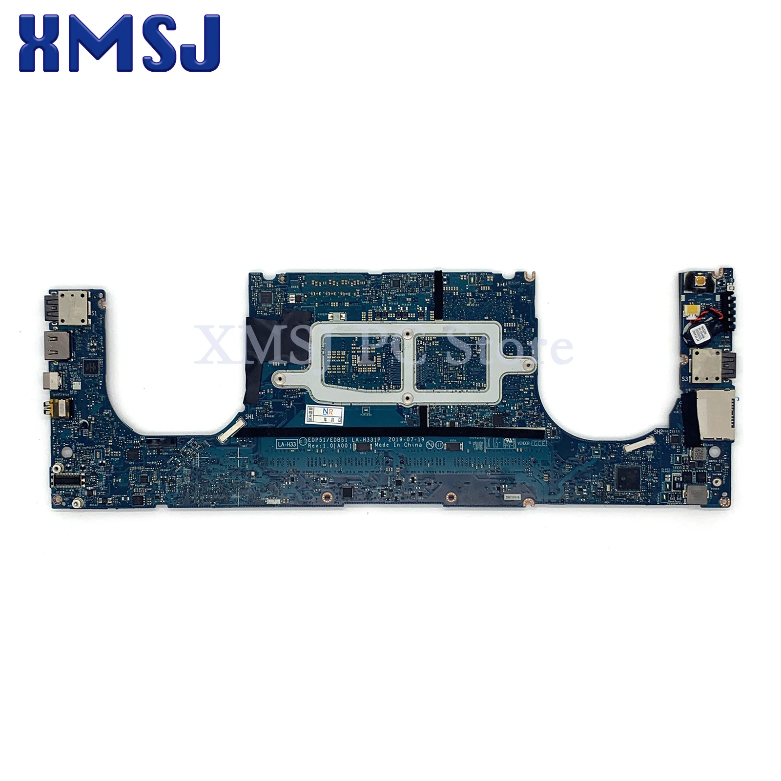 FOR DELL XPS 15 7590 Laptop Motherboard LA-H331P With I7-9750H CPU GTX1650 GPU 04KR2M 4KR2M CN-04KR2M 100% Working Well