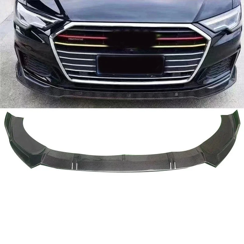 Factory Price ABT Style Carbon Fiber Front Bumper Lip for Audi A6 S6 C8 2019+