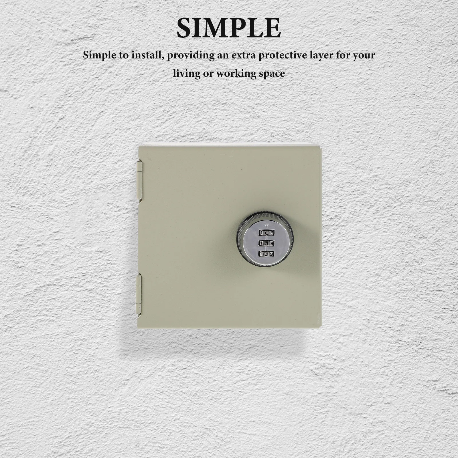 Metal Lockable Combination Lock Box Electrical Outlet Protection Weatherproof Switch Cover Anti-Theft Socket Security Indoor