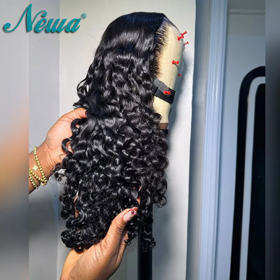 

Новый парик Newa Hair 13x6 HD Lace Frontal, кудрявый, без клея, с предварительно выщипанными прядями, HD Lace Closure Wig 5x5/6x6, ультратонкий HD Lace парик для женщин
