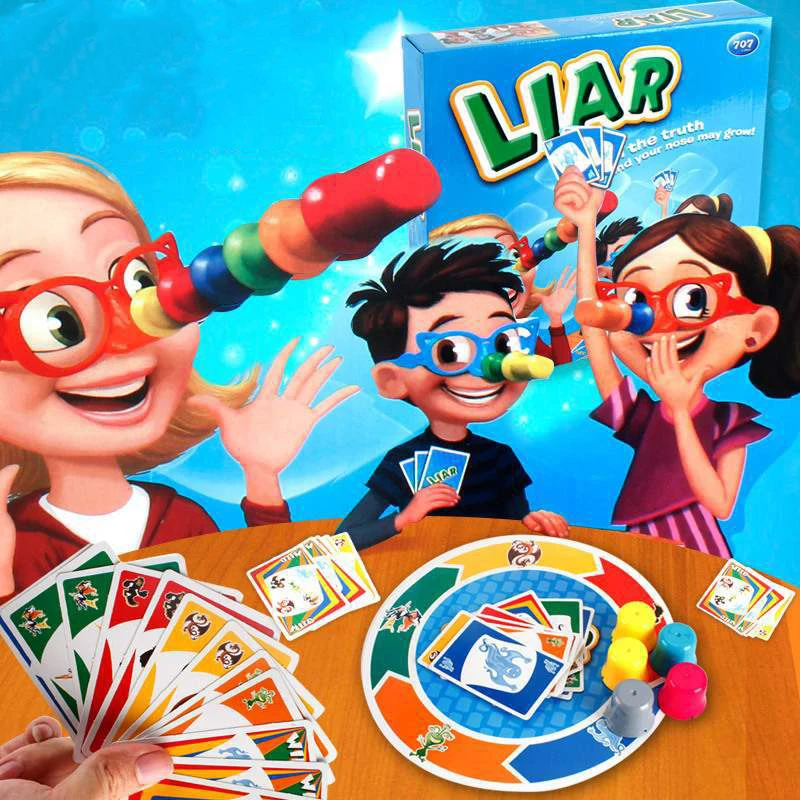 Funny Long Nose Guess Who Lied Punishment party game toys Class Parent-child Interactive Table Game Toys Kids Puzzle board Game