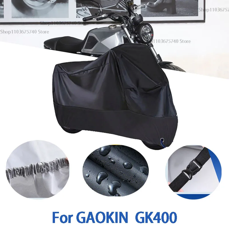 

Motorcycle Full Covers For GAOKIN GK400 Car Outdoors Sun Protection Dust No Ear Thickened Oxford Clothcover Accessories