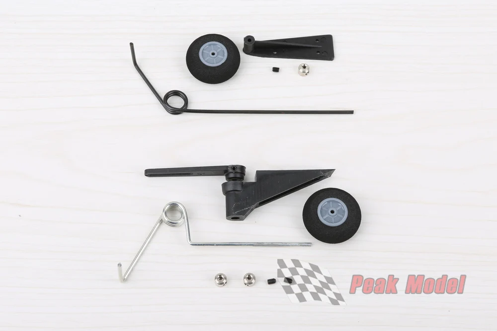 Ensemble arrière de train d'atterrissage de roue arrière pour avion RC en bois Balsa, Compatible avec moteur à essence, essence, huile, classe 25-60/60 – 120