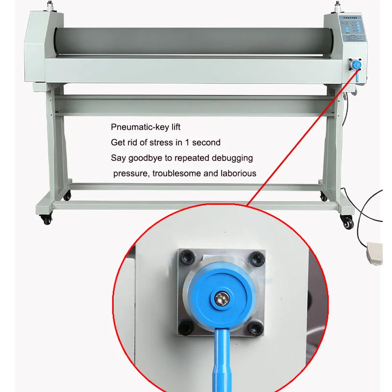 YP-1300 Pneumatic Laminator Electric Dual-use Graphic Advertising Board Glass Laminating Paper Photo Cold Laminating Machine