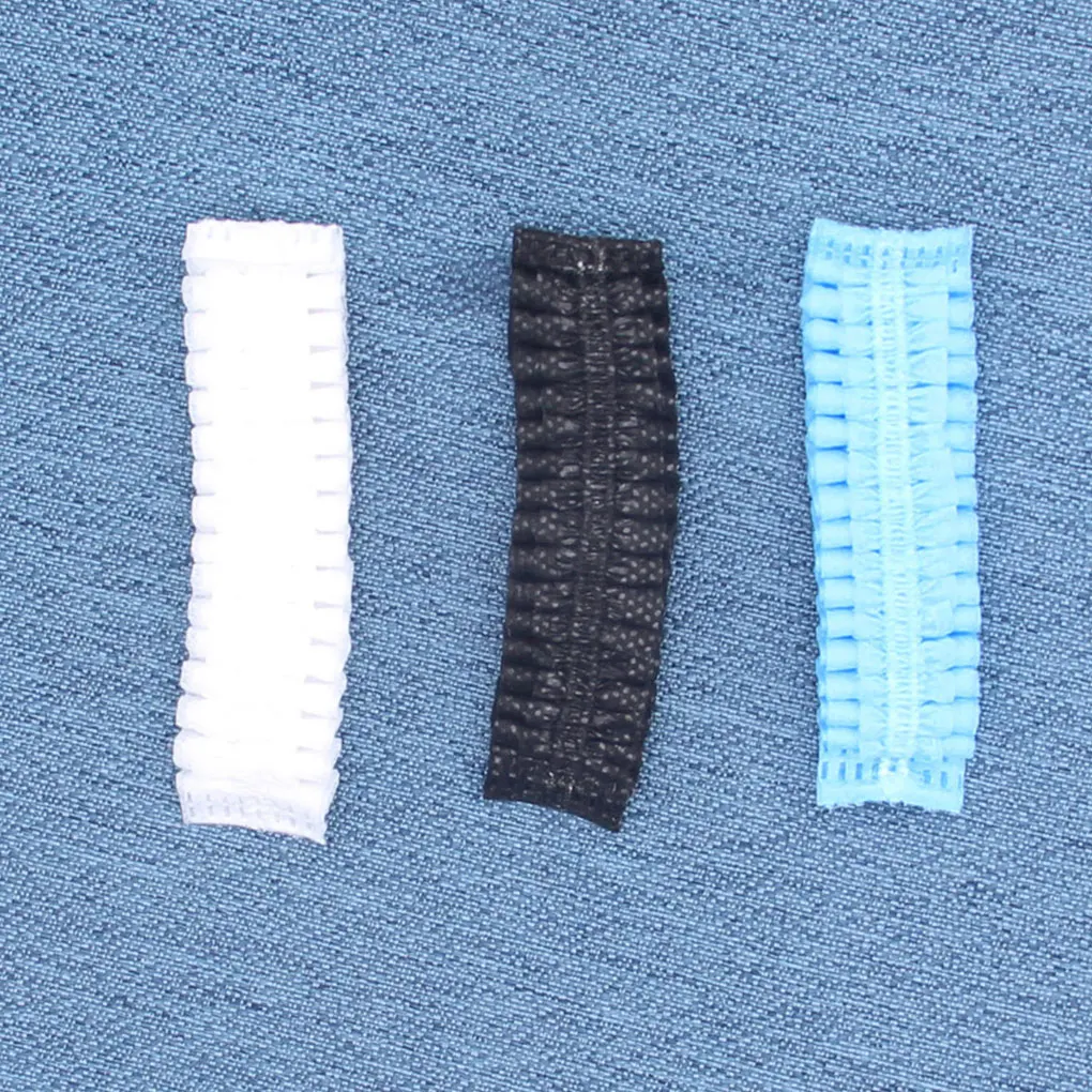 Cubierta desechable para auriculares, 100 piezas, resistente al color, fijación estable, sin hilo suelto, limpia, sin desplazamiento