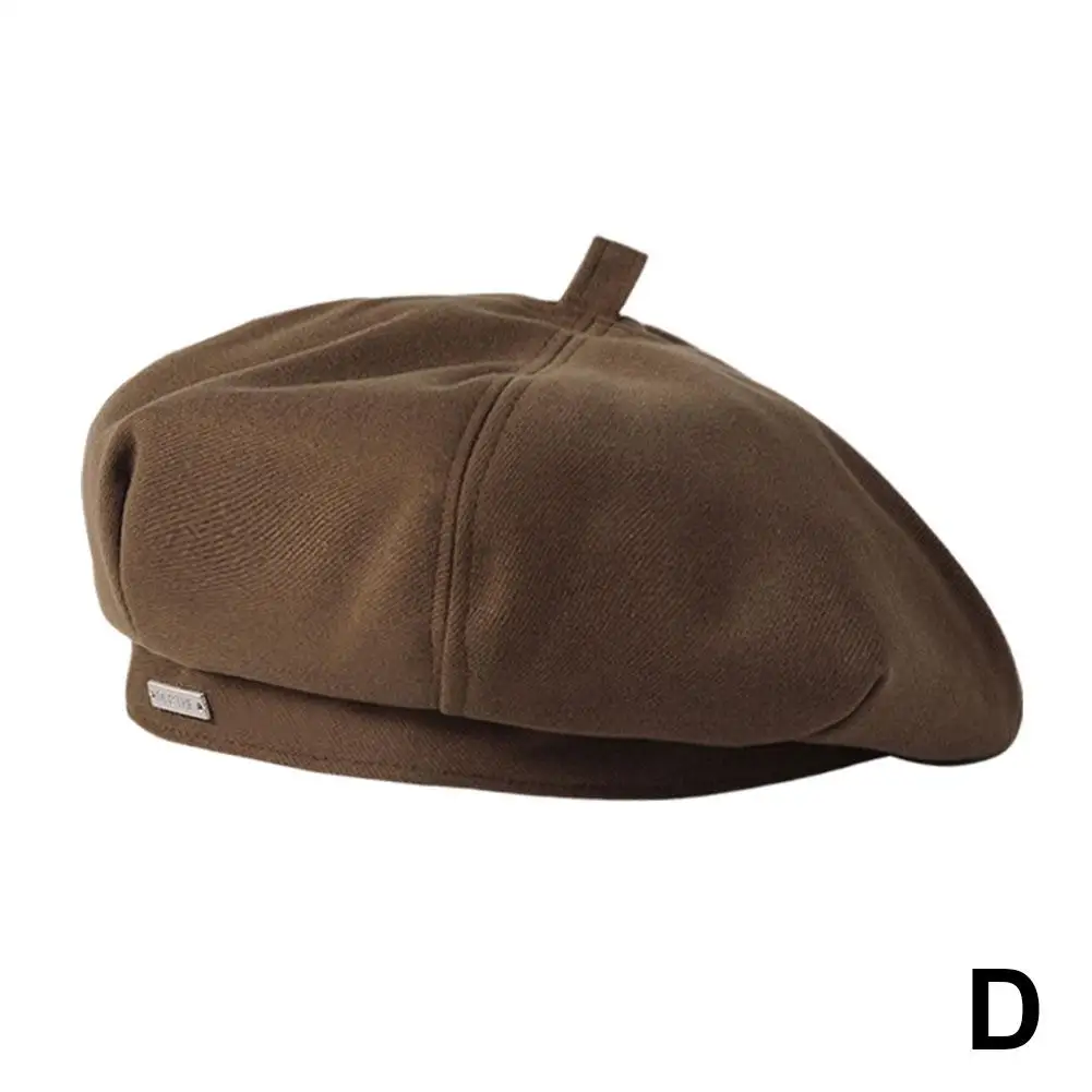 Retro Women's Beret Hat Solid Color Painter Style Elegant And Fashion Winter Berets Retro Fashionable Accessory D4A2 image 3