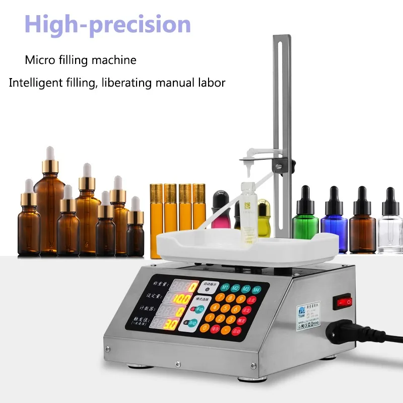 High Precision Automatic Micro Liquid Filling Machine Small Quantity Small Perfume Essence Oil Weighing Filling Machine