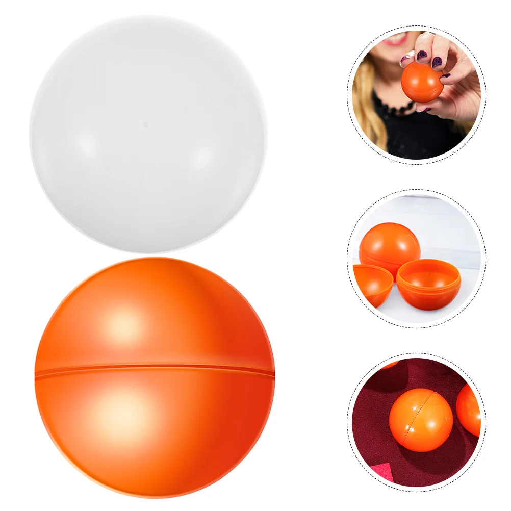 

50 Pcs Lottery Ball Game Balls Props Plastic Seamless Party Activity Sphere Supplies Pingpong