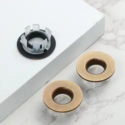 Overflow Covers Basin Insert Replacement Sink Hole Cover Trim Ring Cap Round Ring Tub Drain Stopper Bathroom Faucet