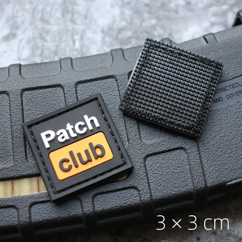 You Need A Mini Square PVC Patches Club Morale Badge Backpack Decoration Sticker Tactical Accessories Hook&loop Patch