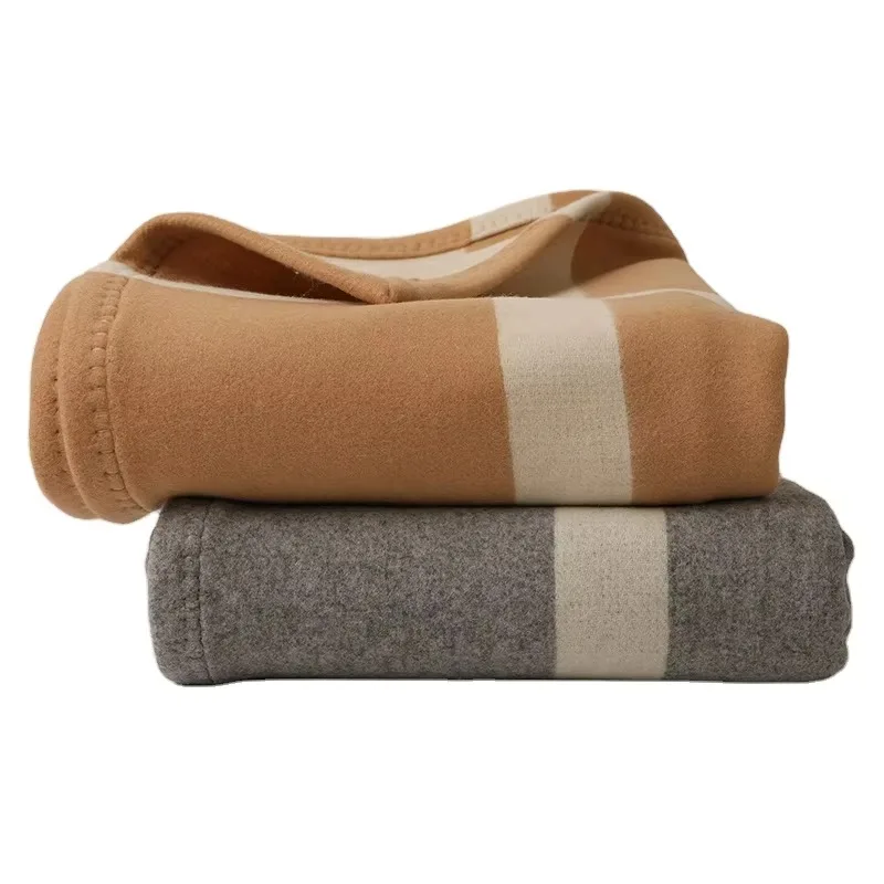 

Плед из 100% шерсти и кашемира для дома, отеля, путешествий, королевский размер, роскошный, мягкий, тканый, для кровати и дивана, с подушкой