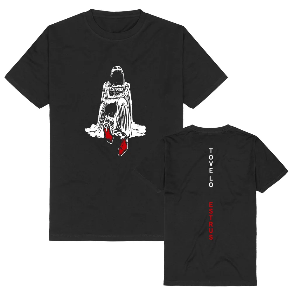 Camiseta Tove Lo ESTRUS Album Unissex Streetwear Verão Manga Curta Masculina/Feminina Moda Solta Estampa Gráfica Merch Feminino
