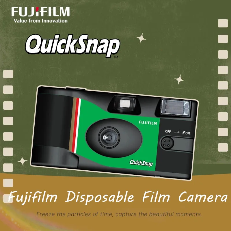 Cámara de película desechable Fujifilm QuickSnap, 1-5 uds., cámara de película Retro que puedes tomar 27 fotos con Flash, regalo de cumpleaños para niñas