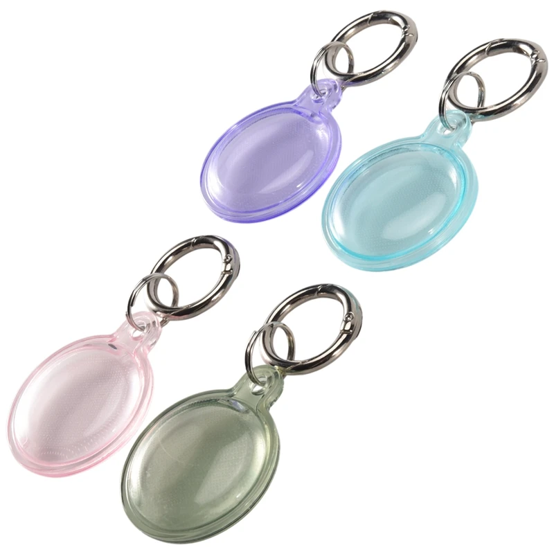 4 Pack Protective Case For Apple Airtag Silicone Keychain Compatible With Air Tag Holder With Key Ring