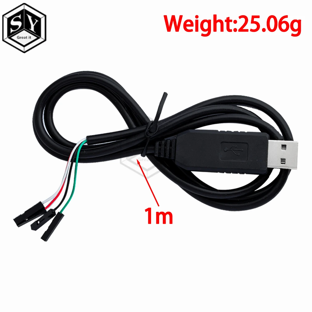 Cable USB a módulo COM, convertidor automático, RS232, TTL, UART, PL2303HX, pl2303, 1 ud.