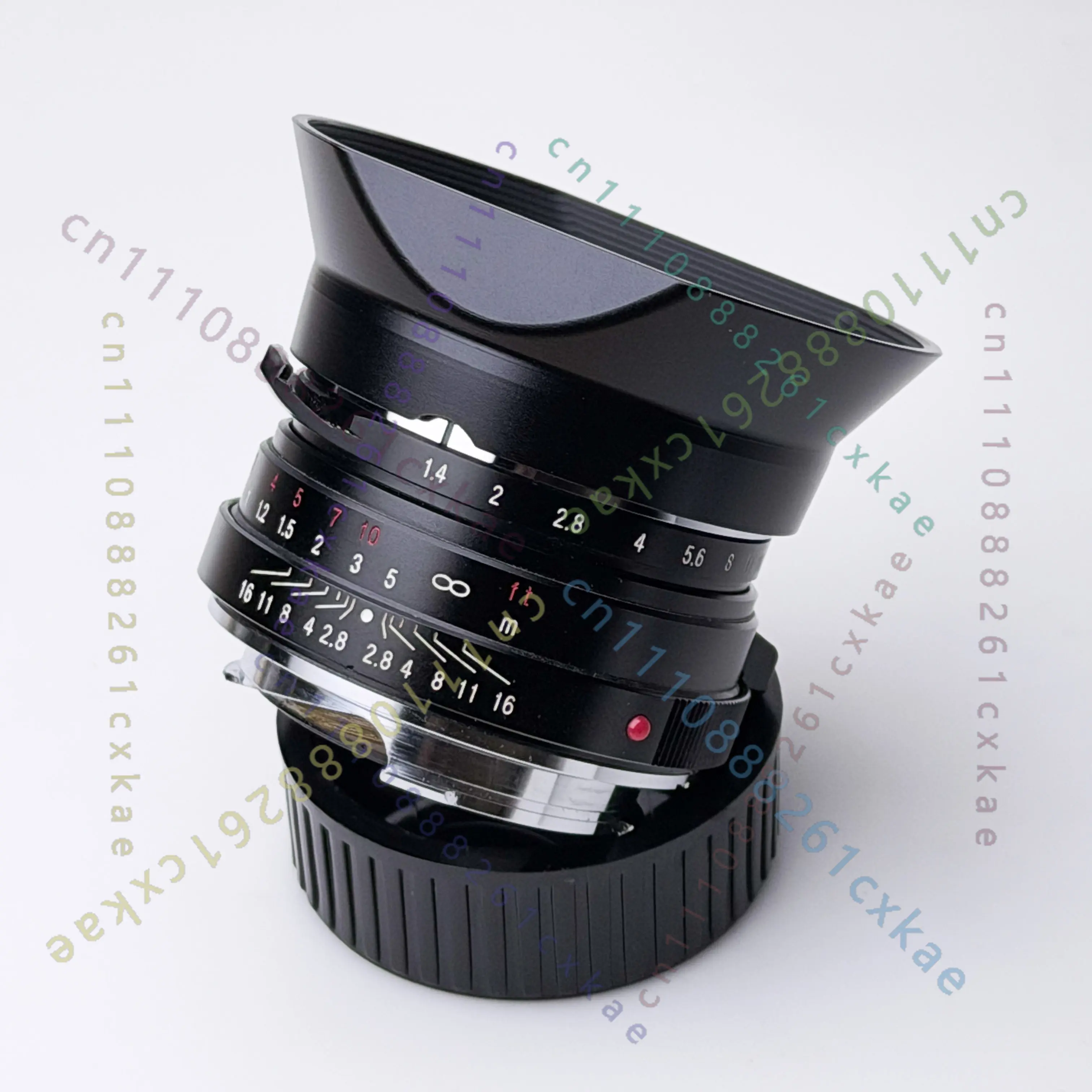 1PCS Square Metal Ollux Steel Rim Lens Hood LH6 Style For Voigtlander VM35/1.4 40/1.4 50/1.5II Lens,Only Hood, Lens Not Included