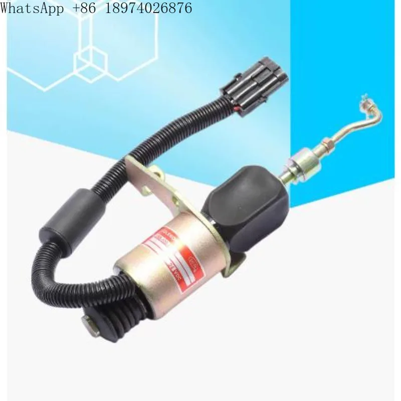 convient-aux-pieces-de-moteur-shangchai-d6114-d59-105-23-interrupteur-de-coupure-d'huile-electrovanne-d'arret-en-fer